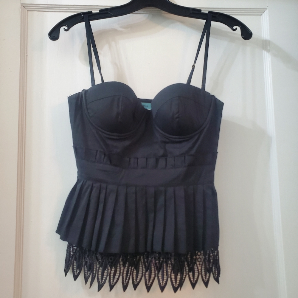 Guess by Marciano Pleated Corset Top (XS)